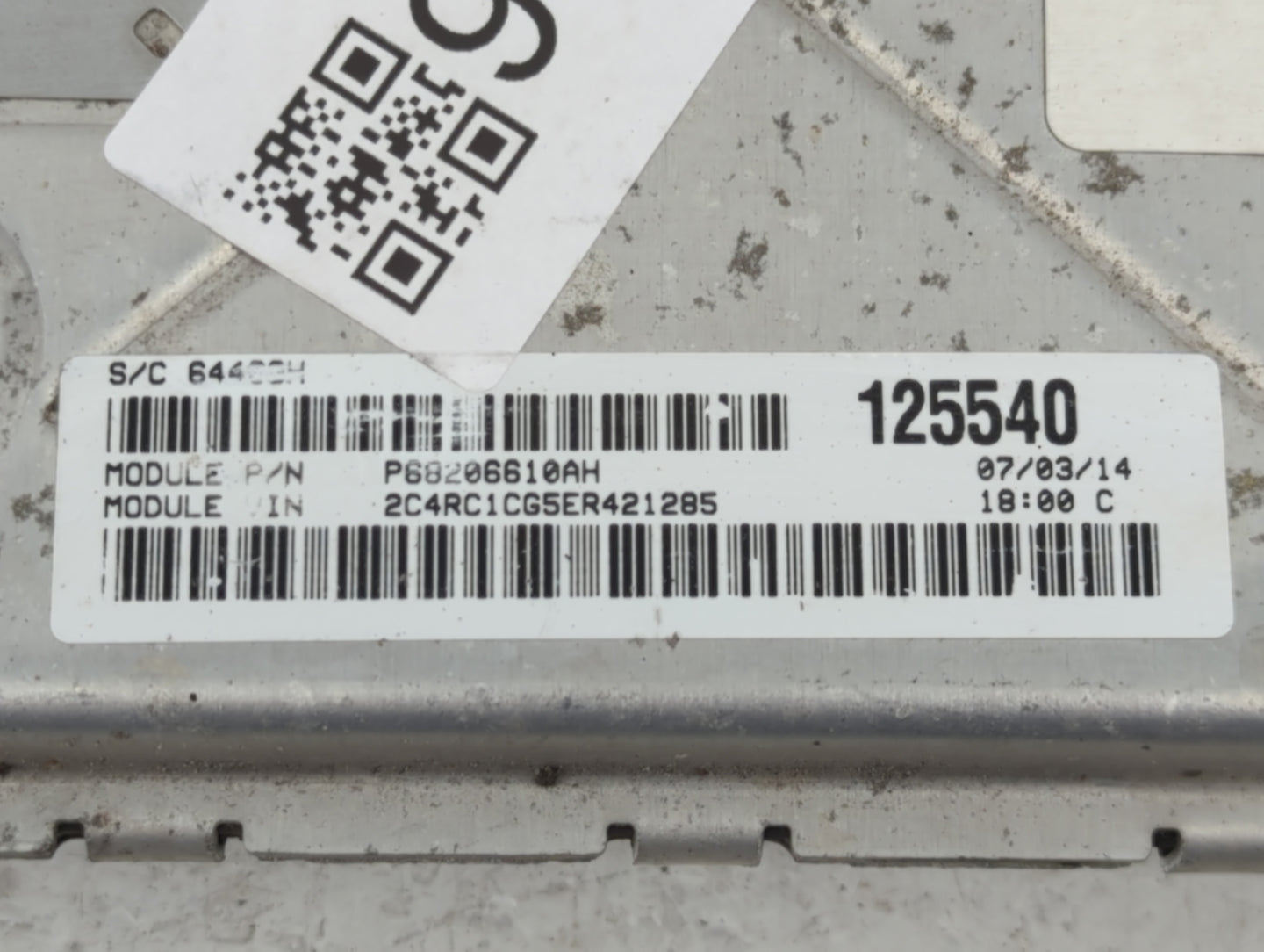 2014 Chrysler Town & Country PCM Engine Control Computer ECU ECM PCU OEM P/N:P68206610AH Fits OEM Used Auto Parts - Oemuseda