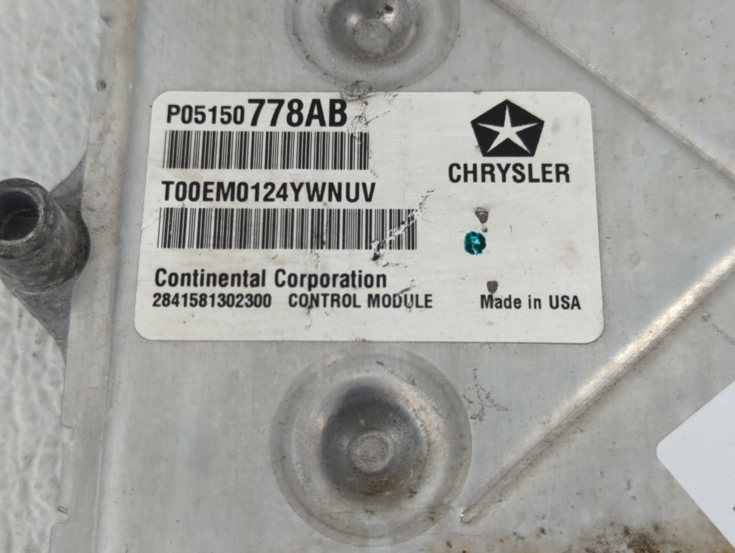 2014 Chrysler Town & Country PCM Engine Control Computer ECU ECM PCU OEM Fits OEM Used Auto Parts - Oemusedautoparts1.com