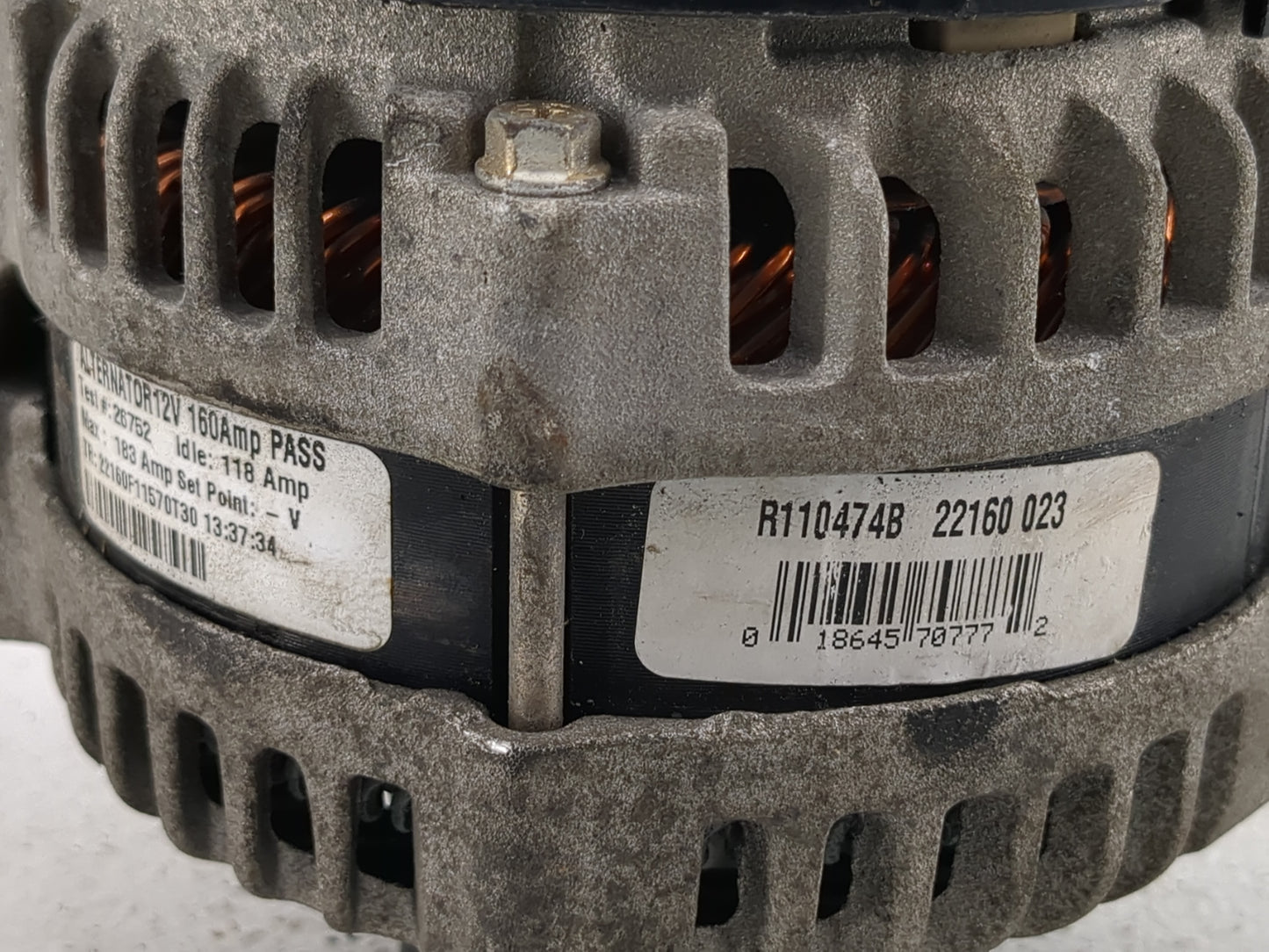 2011-2016 Chrysler Town & Country Alternator Replacement Generator Charging Assembly Engine OEM P/N:R110474B Fits OEM Used A