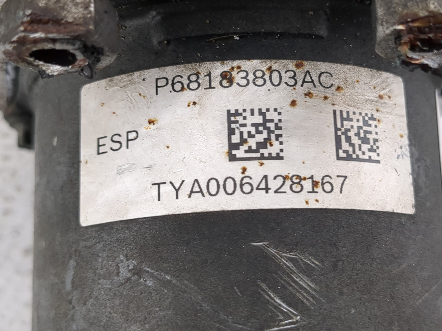 2014 Chrysler Town & Country ABS Pump Control Module Replacement P/N:P68183803AC Fits OEM Used Auto Parts - Oemusedautoparts