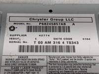 2012-2016 Chrysler Town & Country Radio AM FM Cd Player Receiver Replacement P/N:P68245857AB P05091327AE Fits OEM Used Auto 