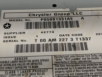 2012-2016 Chrysler Town & Country Radio AM FM Cd Player Receiver Replacement P/N:P05091331AE Fits OEM Used Auto Parts - Oemu