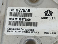 2014 Chrysler Town & Country PCM Engine Control Computer ECU ECM PCU OEM P/N:P05150778AB P68206610AC, T00EM1903Y5IGM Fits OE