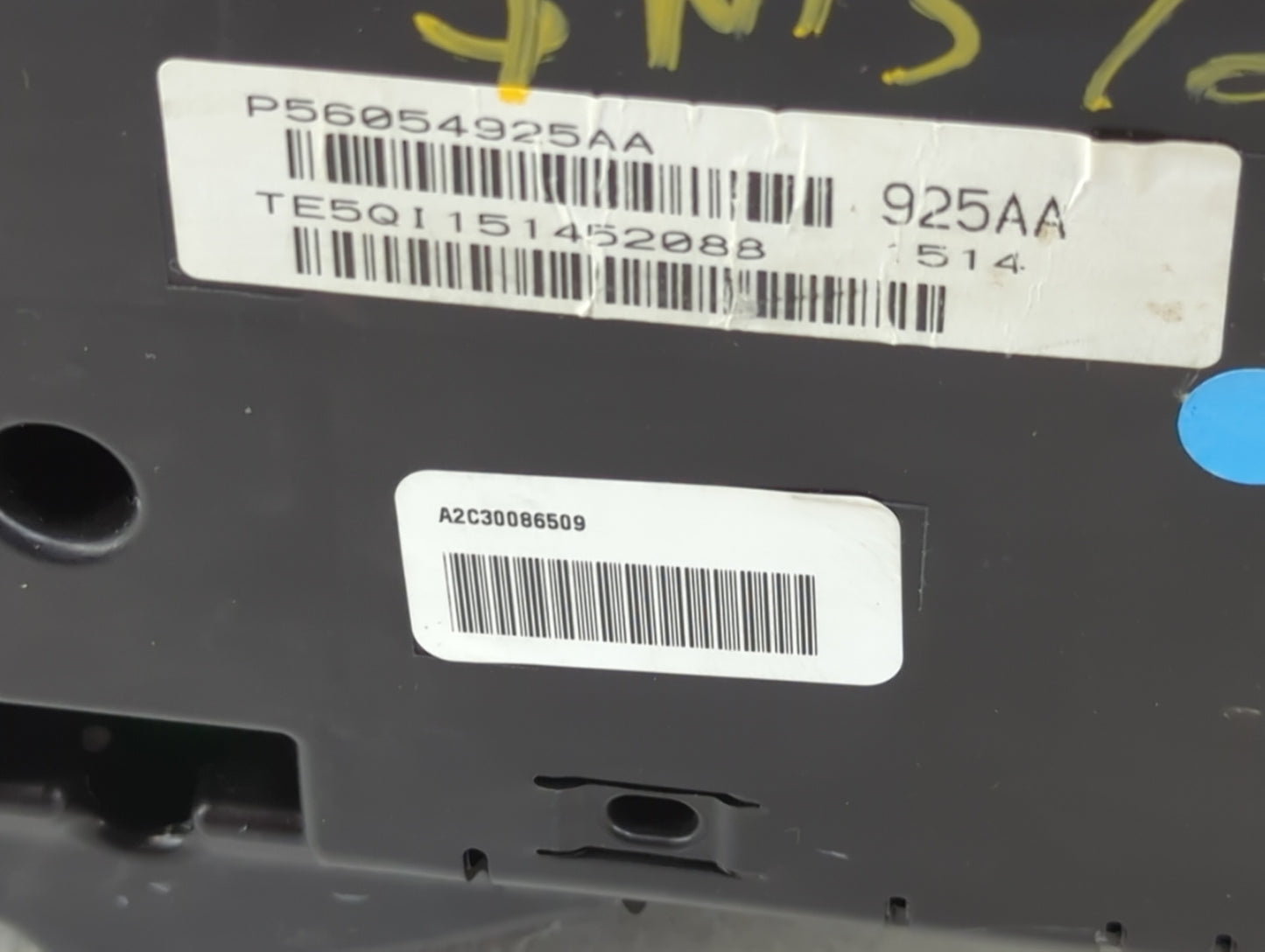 2014 Chrysler Town & Country Instrument Cluster Speedometer Gauges P/N:P6054925AA Miles: Fits OEM Used Auto Parts - Oemuseda