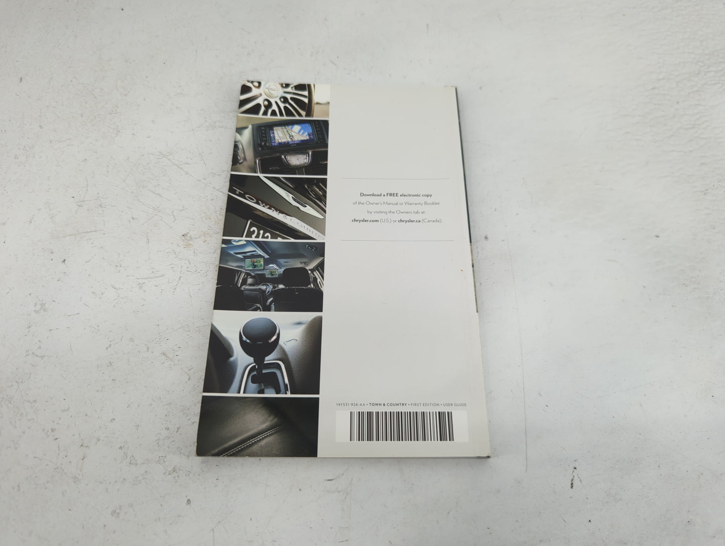2014 Chrysler Town & Country Owners Manual Book Guide P/N:14Y531-926-AA OEM Used Auto Parts - Oemusedautoparts1.com