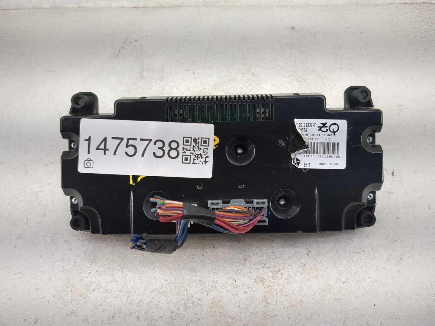 2011-2016 Chrysler Town & Country Climate Control Module Temperature AC/Heater Replacement P/N:55111236AF Fits OEM Used Auto