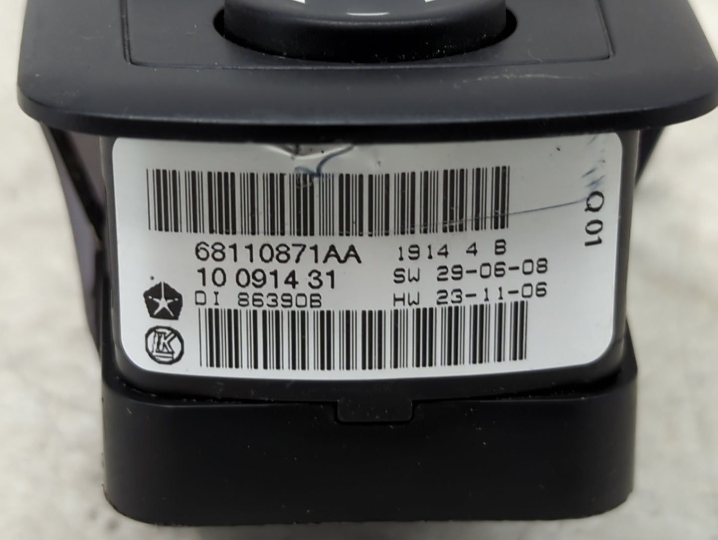 2012-2016 Chrysler Town & Country Master Power Window Switch Replacement Driver Side Left P/N:68110871AA Fits OEM Used Auto 