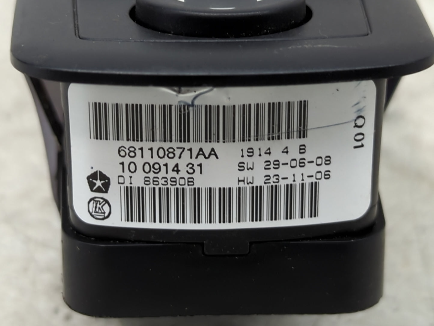 2012-2016 Chrysler Town & Country Master Power Window Switch Replacement Driver Side Left P/N:68110871AA Fits OEM Used Auto 