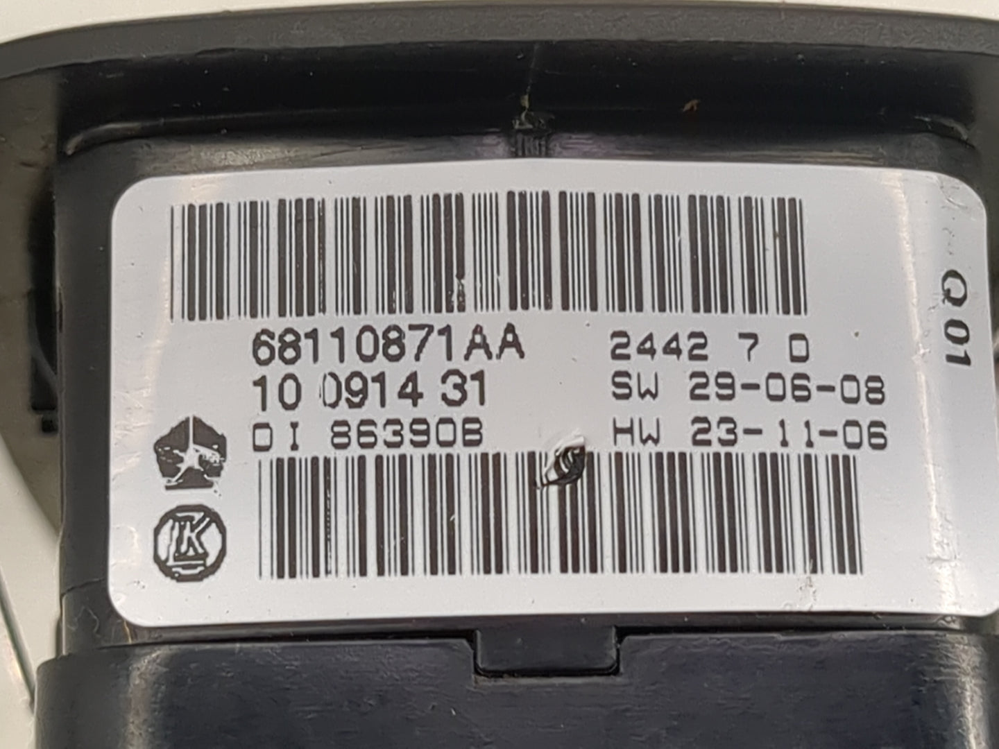 2012-2016 Chrysler Town & Country Master Power Window Switch Replacement Driver Side Left P/N:68110871AA Fits OEM Used Auto 