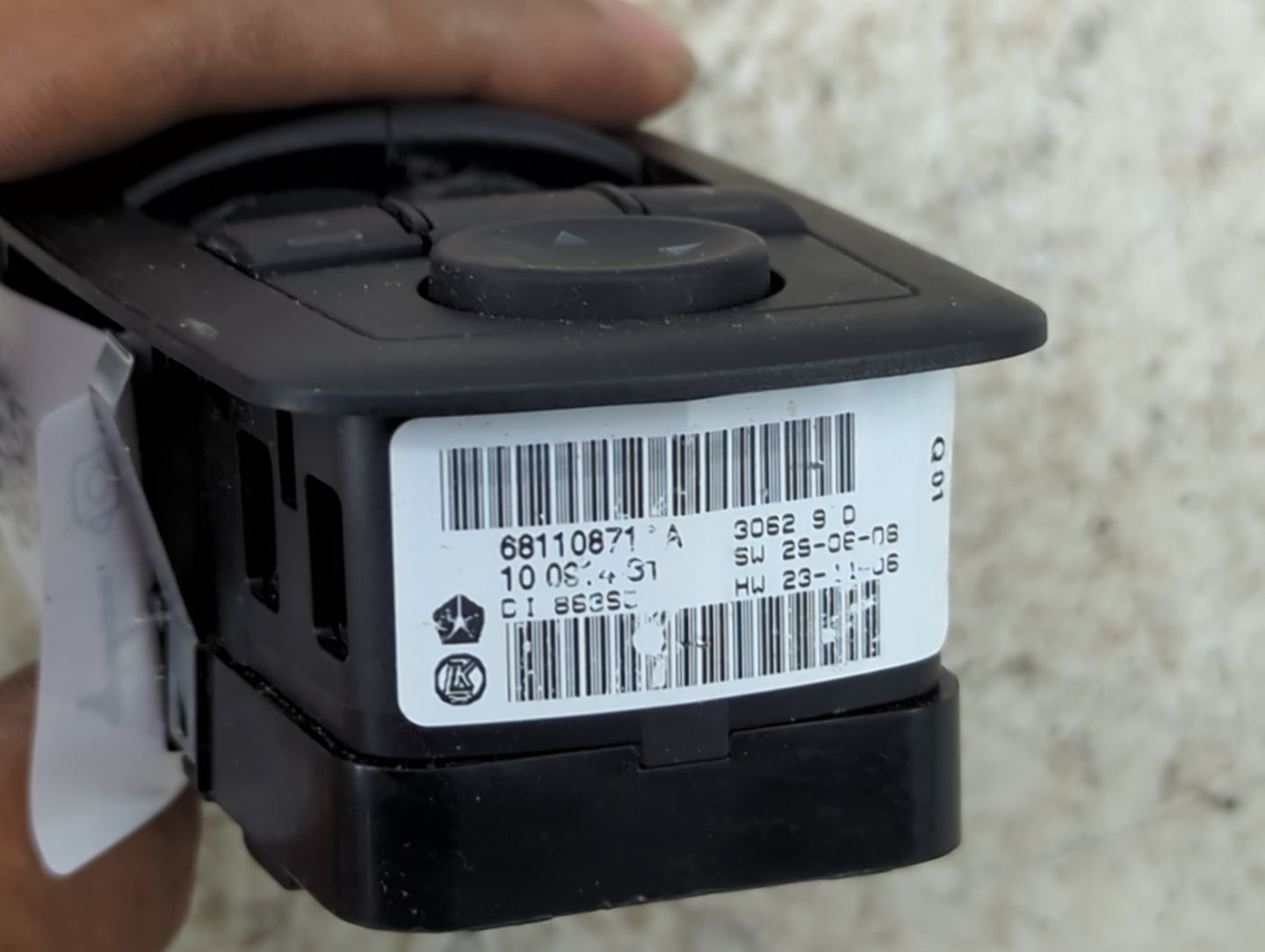 2012-2016 Chrysler Town & Country Master Power Window Switch Replacement Driver Side Left P/N:68110871 Fits OEM Used Auto Pa