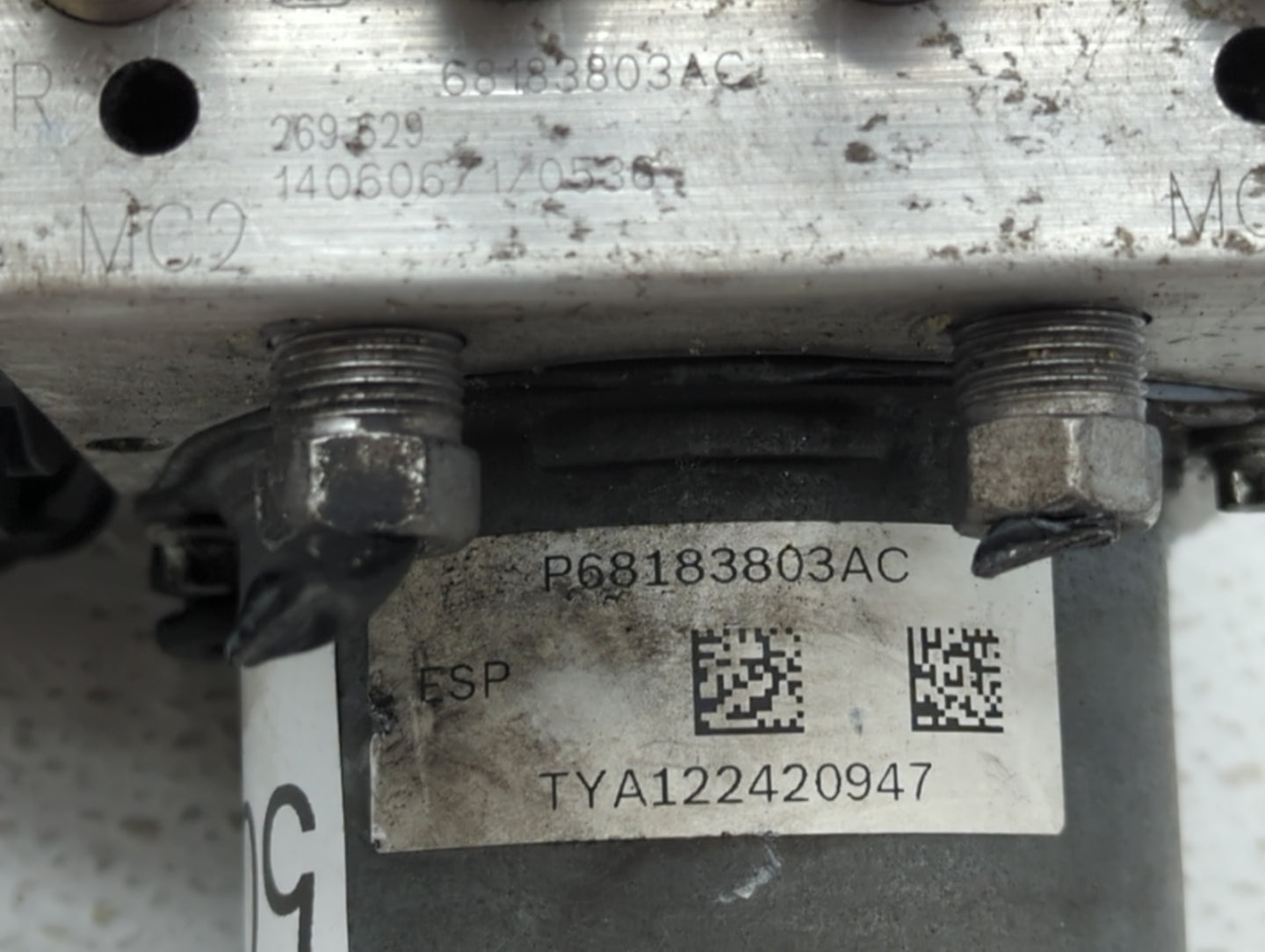 2014 Chrysler Town & Country ABS Pump Control Module Replacement P/N:P68183803AC Fits OEM Used Auto Parts - Oemusedautoparts