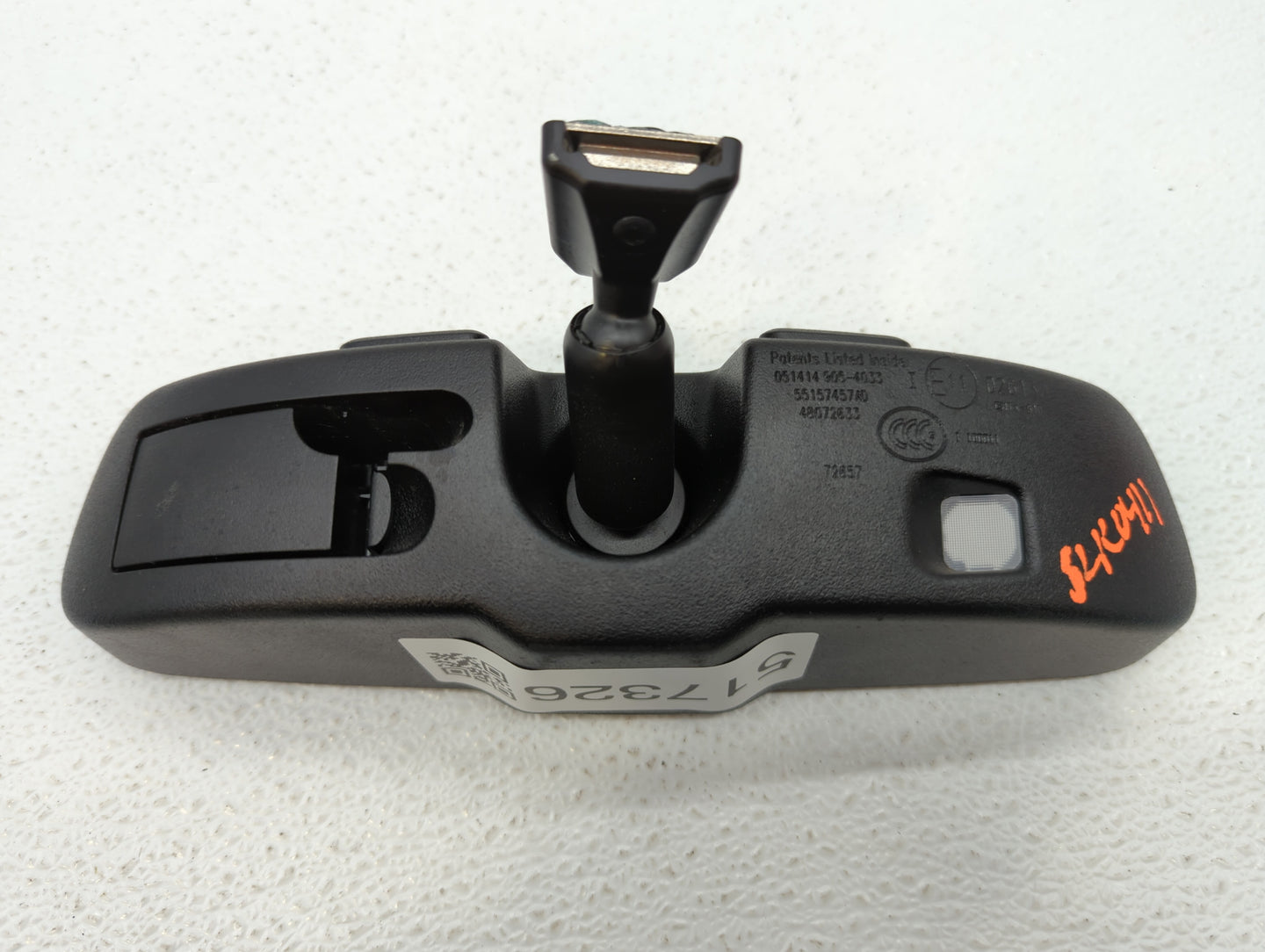 2013-2016 Chrysler Town & Country Interior Rear View Mirror Replacement OEM P/N:E11026430 Fits Fits 2013 2014 2015 2016 2017