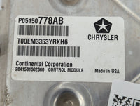 2014 Chrysler Town & Country PCM Engine Control Computer ECU ECM PCU OEM P/N:P05150778AB Fits OEM Used Auto Parts - Oemuseda