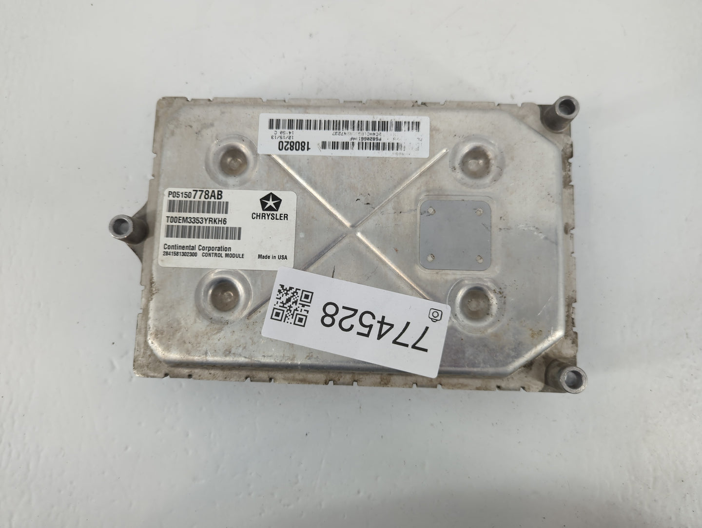 2014 Chrysler Town & Country PCM Engine Control Computer ECU ECM PCU OEM P/N:P05150778AB Fits OEM Used Auto Parts - Oemuseda