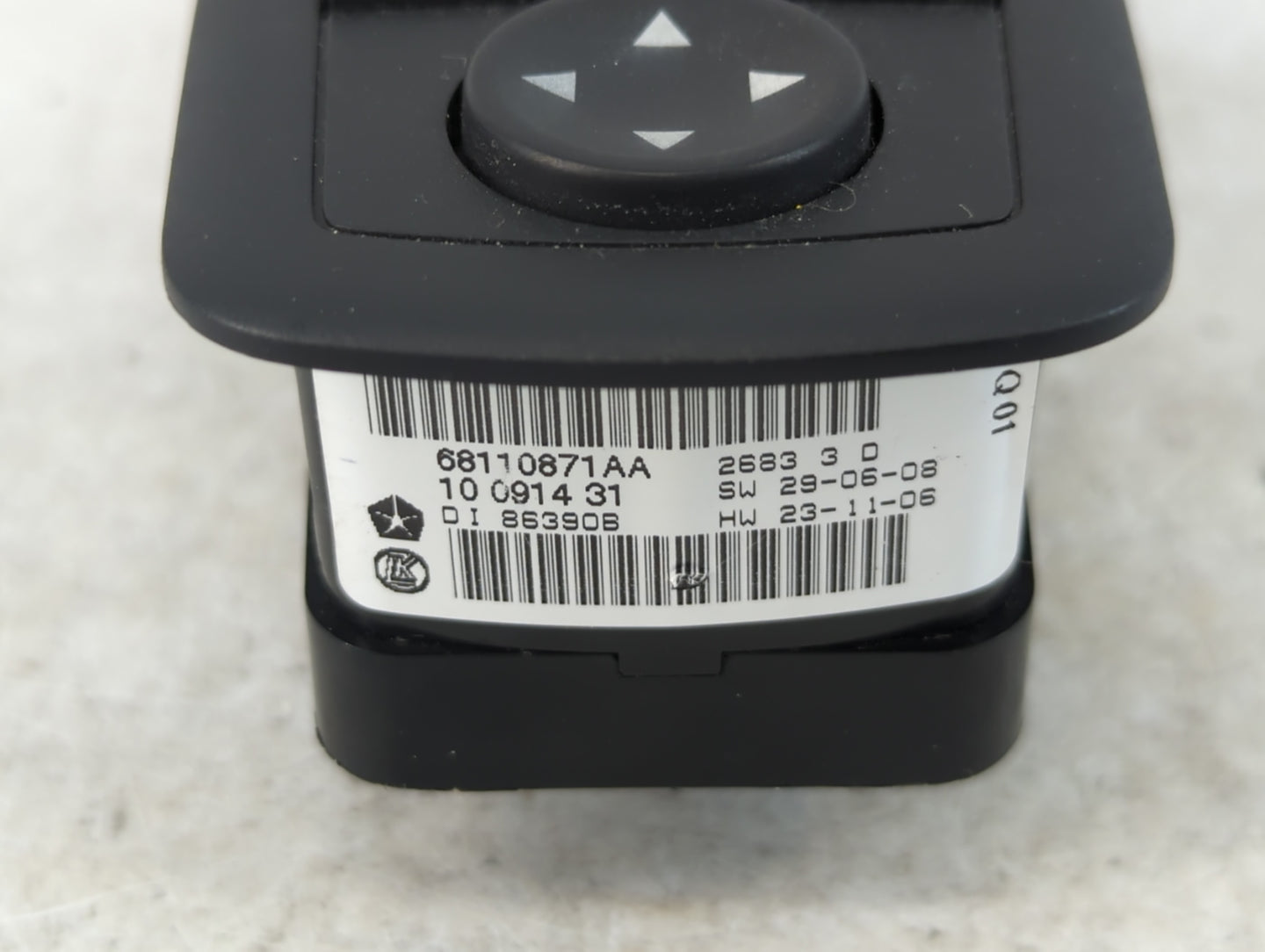 2012-2016 Chrysler Town & Country Master Power Window Switch Replacement Driver Side Left P/N:68110871AA Fits OEM Used Auto 