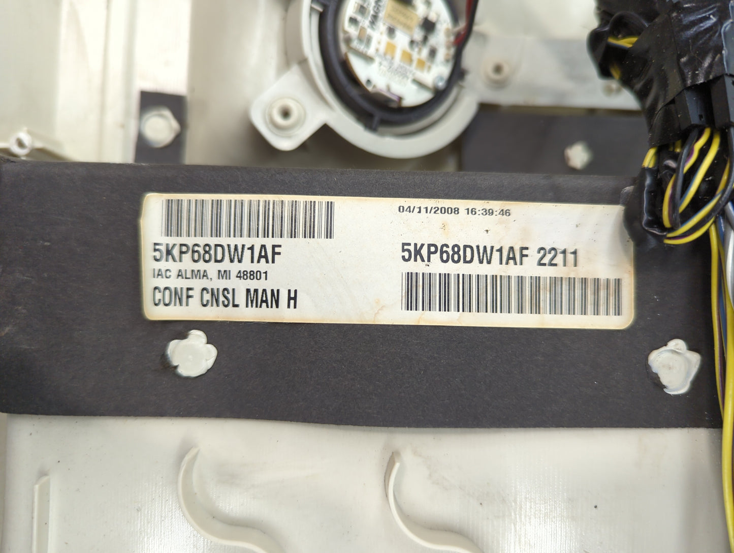 2014 Chrysler Town & Country Overhead Roof Console - Oemusedautoparts1.com