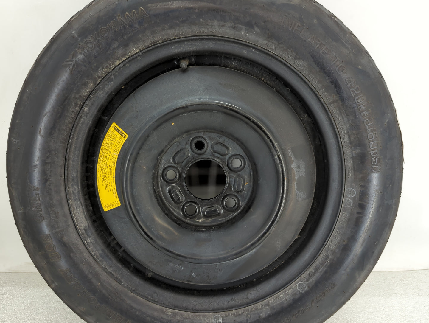 2008-2015 Chrysler Town & Country Spare Donut Tire Wheel Rim Oem 925282 - Oemusedautoparts1.com