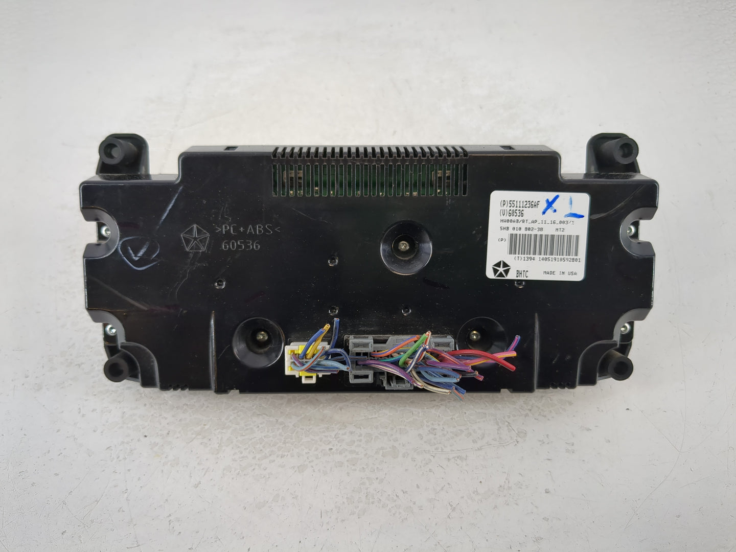 2014 Chrysler Town & Country Climate Control Module Temperature AC/Heater Replacement P/N:55111236AF Fits OEM Used Auto Part