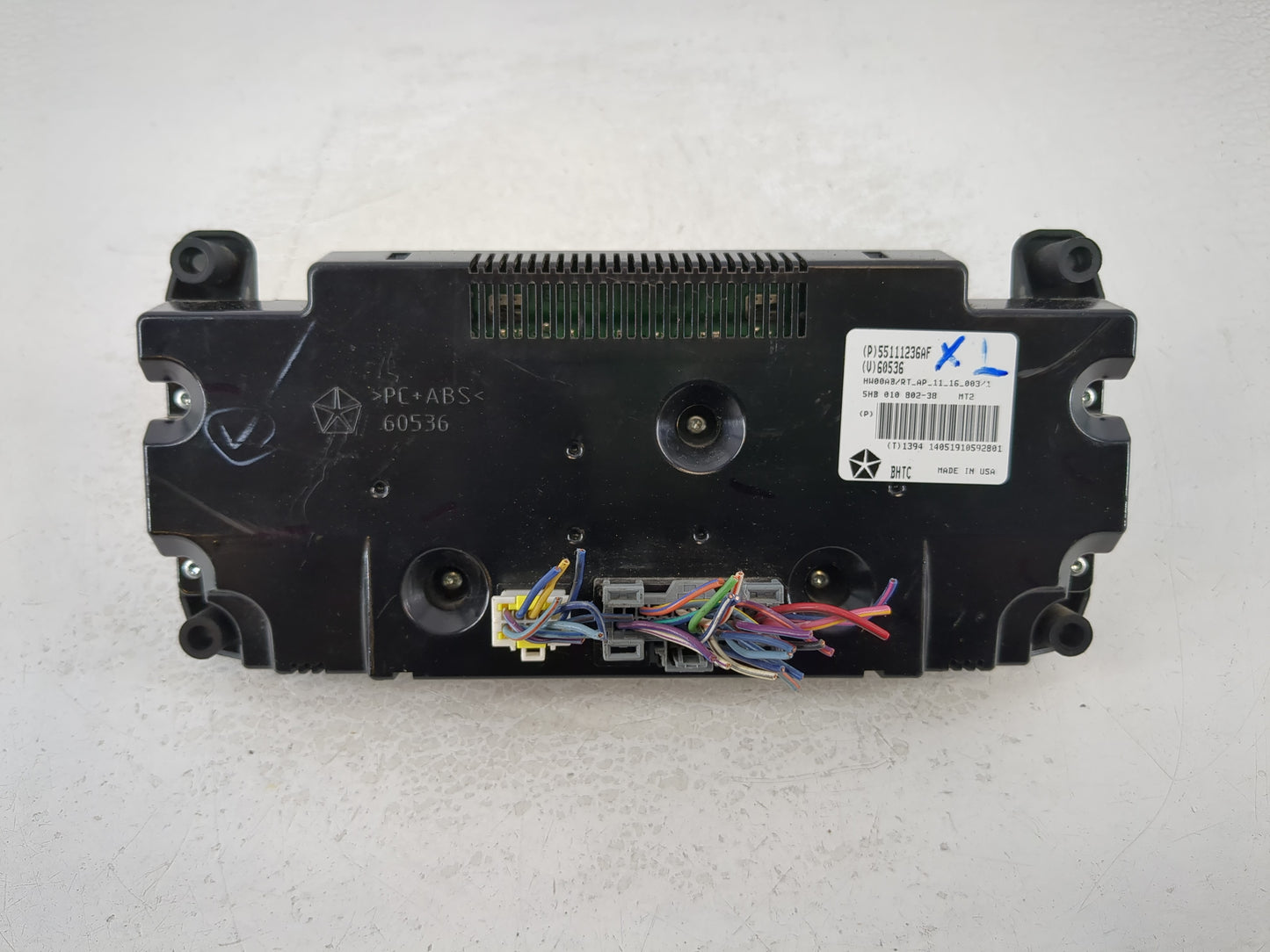 2014 Chrysler Town & Country Climate Control Module Temperature AC/Heater Replacement P/N:55111236AF Fits OEM Used Auto Part