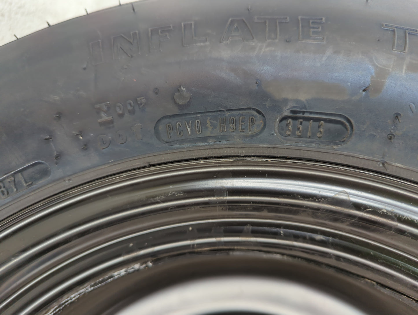 2008-2014 Dodge Avenger Spare Donut Tire Wheel Rim Oem - Oemusedautoparts1.com