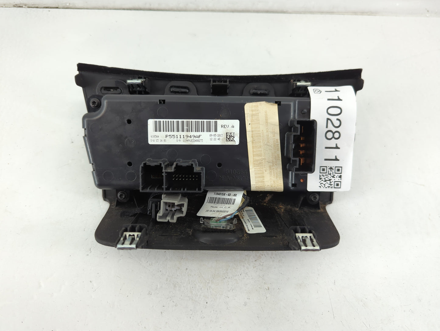 2011-2014 Dodge Avenger Climate Control Module Temperature AC/Heater Replacement P/N:P55111949AF Fits Fits 2011 2012 2013 20
