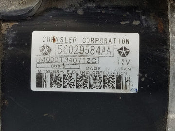 2014 Dodge Avenger Car Starter Motor Solenoid OEM P/N:56029584AA 22204 Fits OEM Used Auto Parts