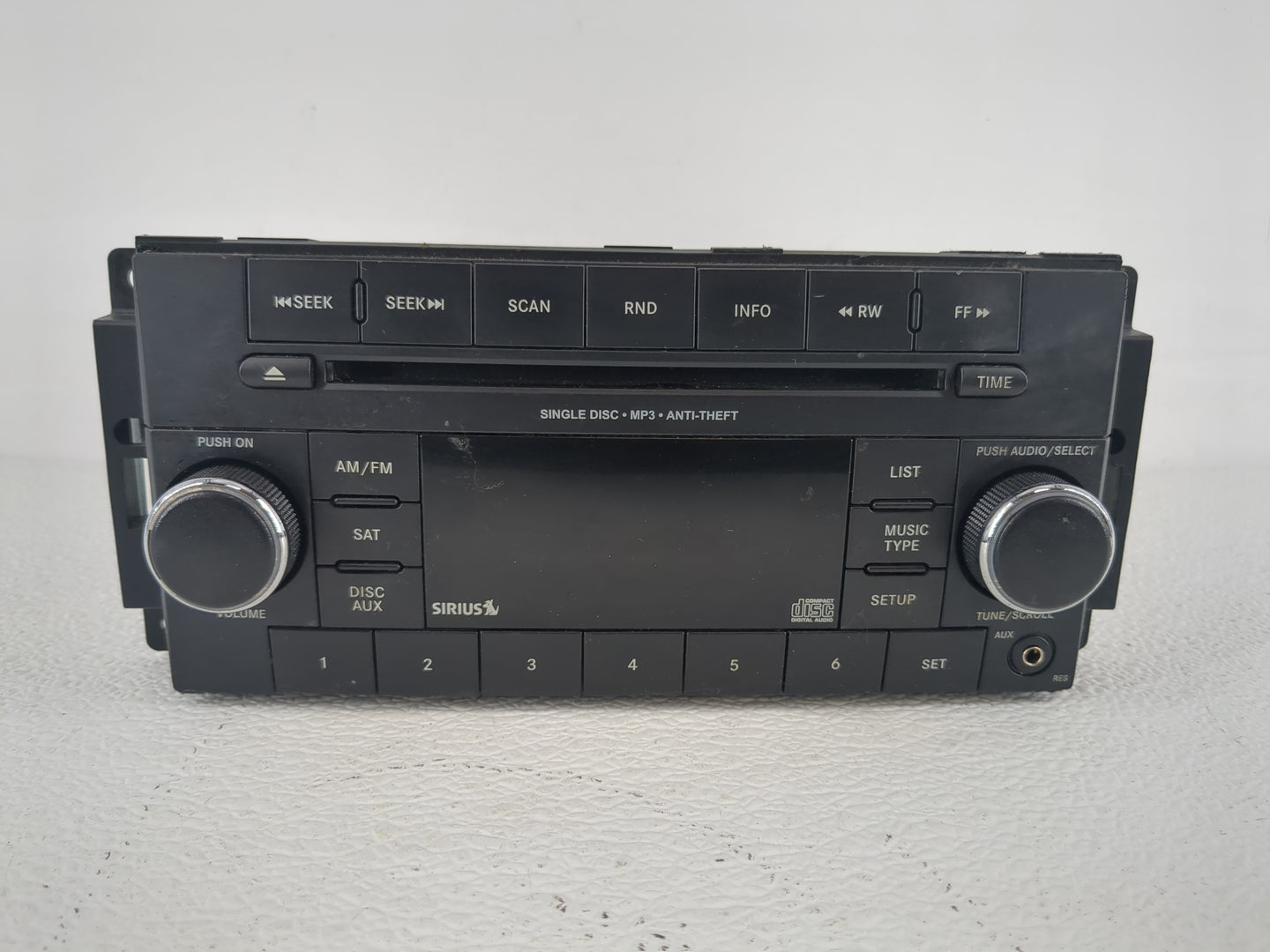 2013-2014 Dodge Avenger Radio AM FM Cd Player Receiver Replacement P/N:P05091163AC Fits Fits 2013 2014 OEM Used Auto Parts -