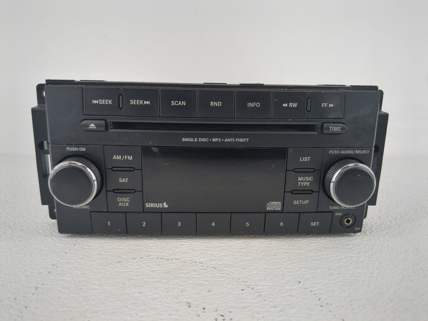 2013-2014 Dodge Avenger Radio AM FM Cd Player Receiver Replacement P/N:P05091163AC Fits Fits 2013 2014 OEM Used Auto Parts -