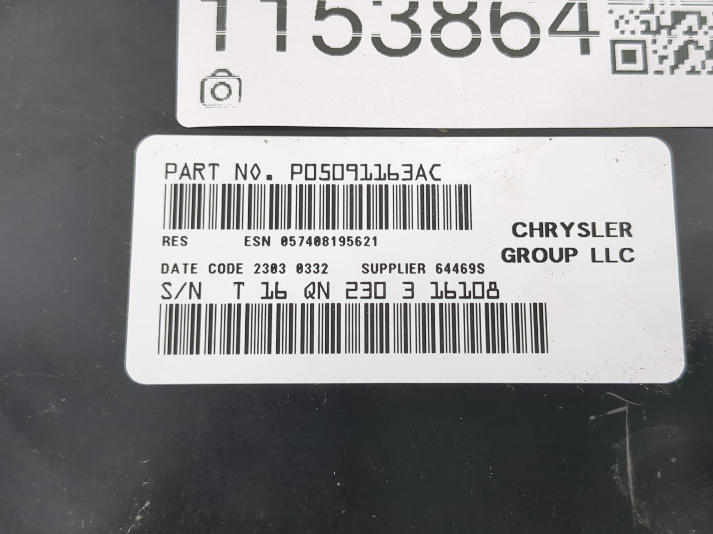 2013-2014 Dodge Avenger Radio AM FM Cd Player Receiver Replacement P/N:P05091163AC Fits Fits 2013 2014 OEM Used Auto Parts -