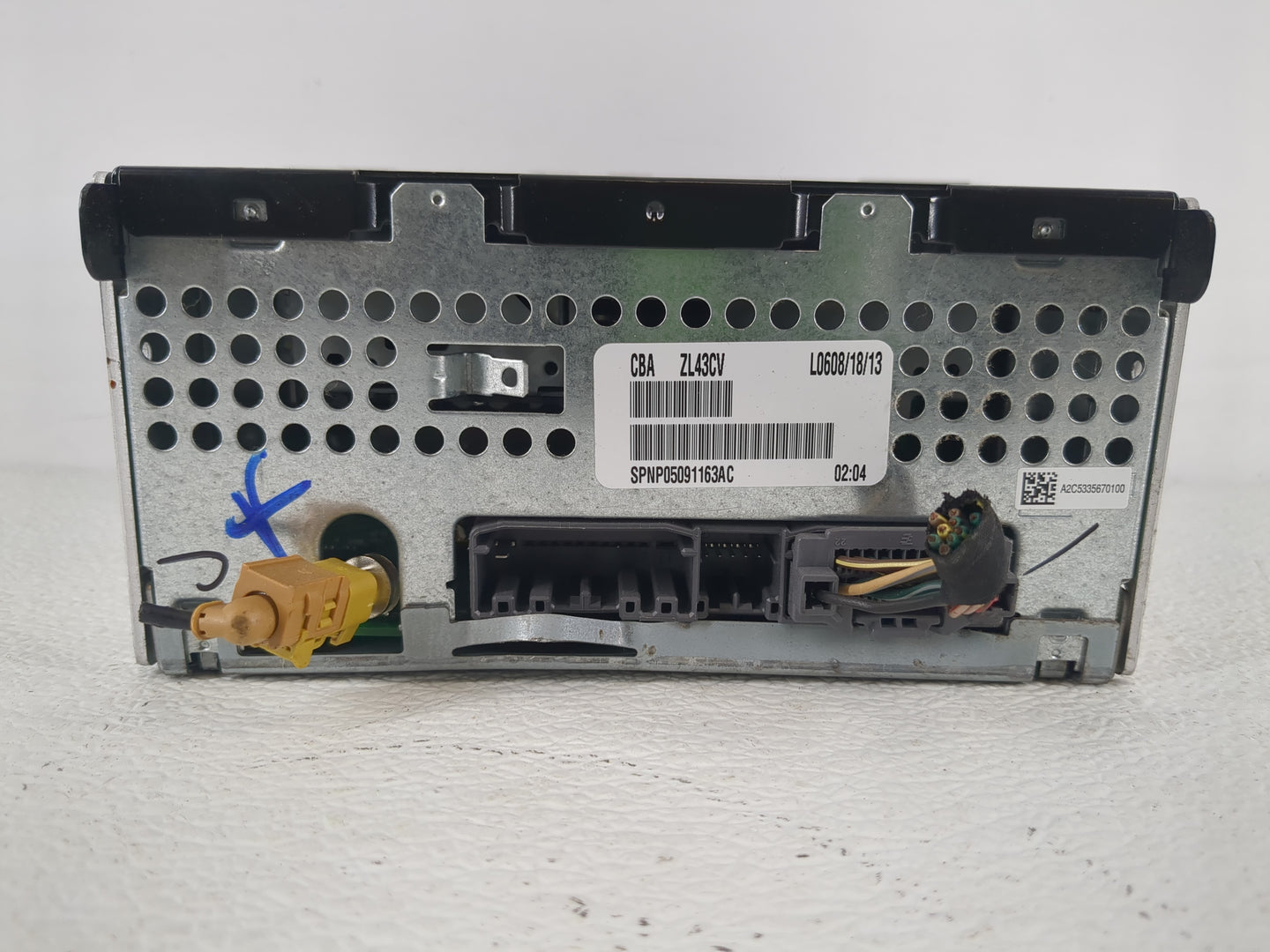 2013-2014 Dodge Avenger Radio AM FM Cd Player Receiver Replacement P/N:P05091163AC Fits Fits 2013 2014 OEM Used Auto Parts -