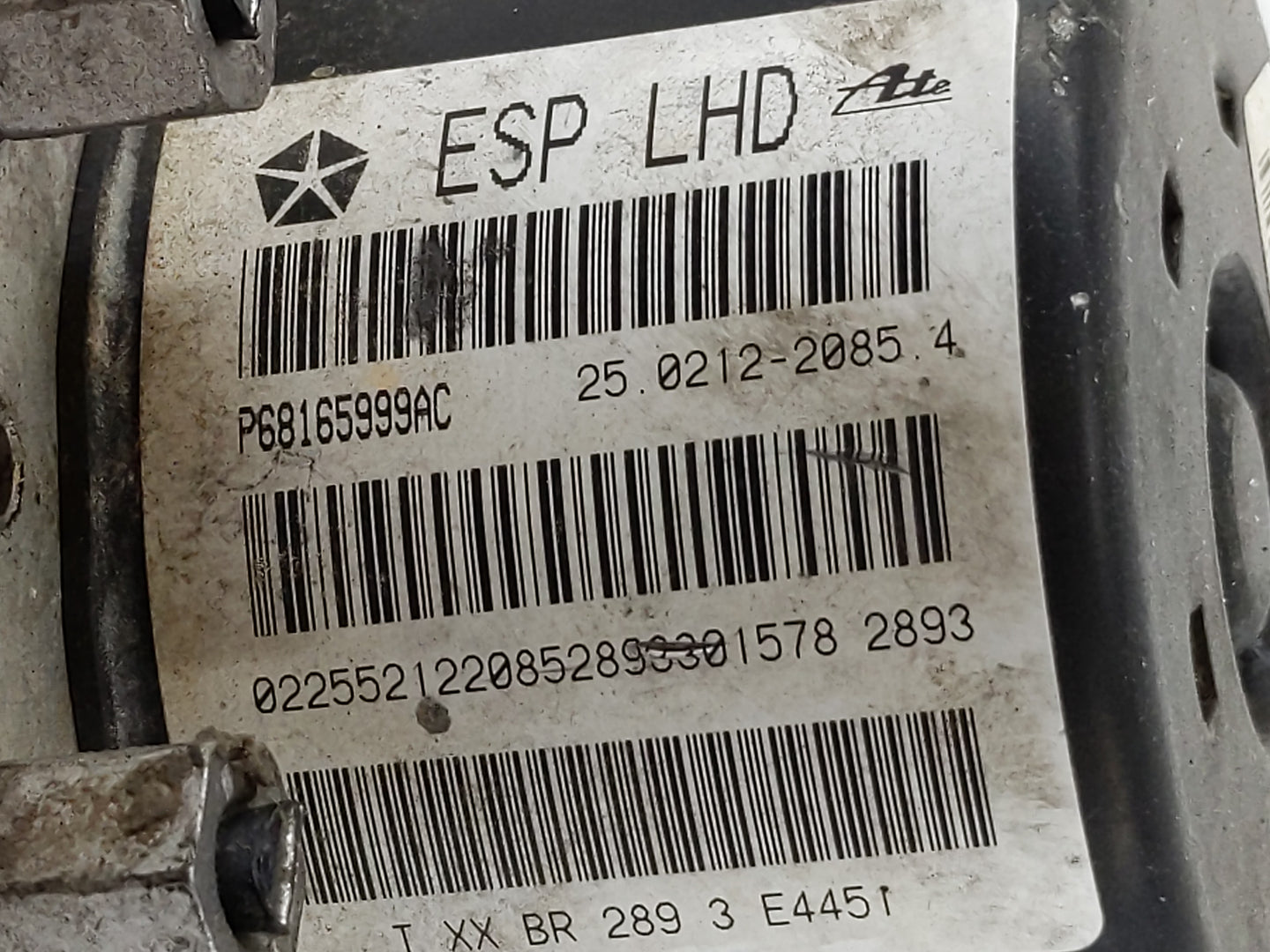 2011-2014 Dodge Avenger ABS Pump Control Module Replacement P/N:P68165999AC Fits Fits 2010 2011 2012 2013 2014 OEM Used Auto