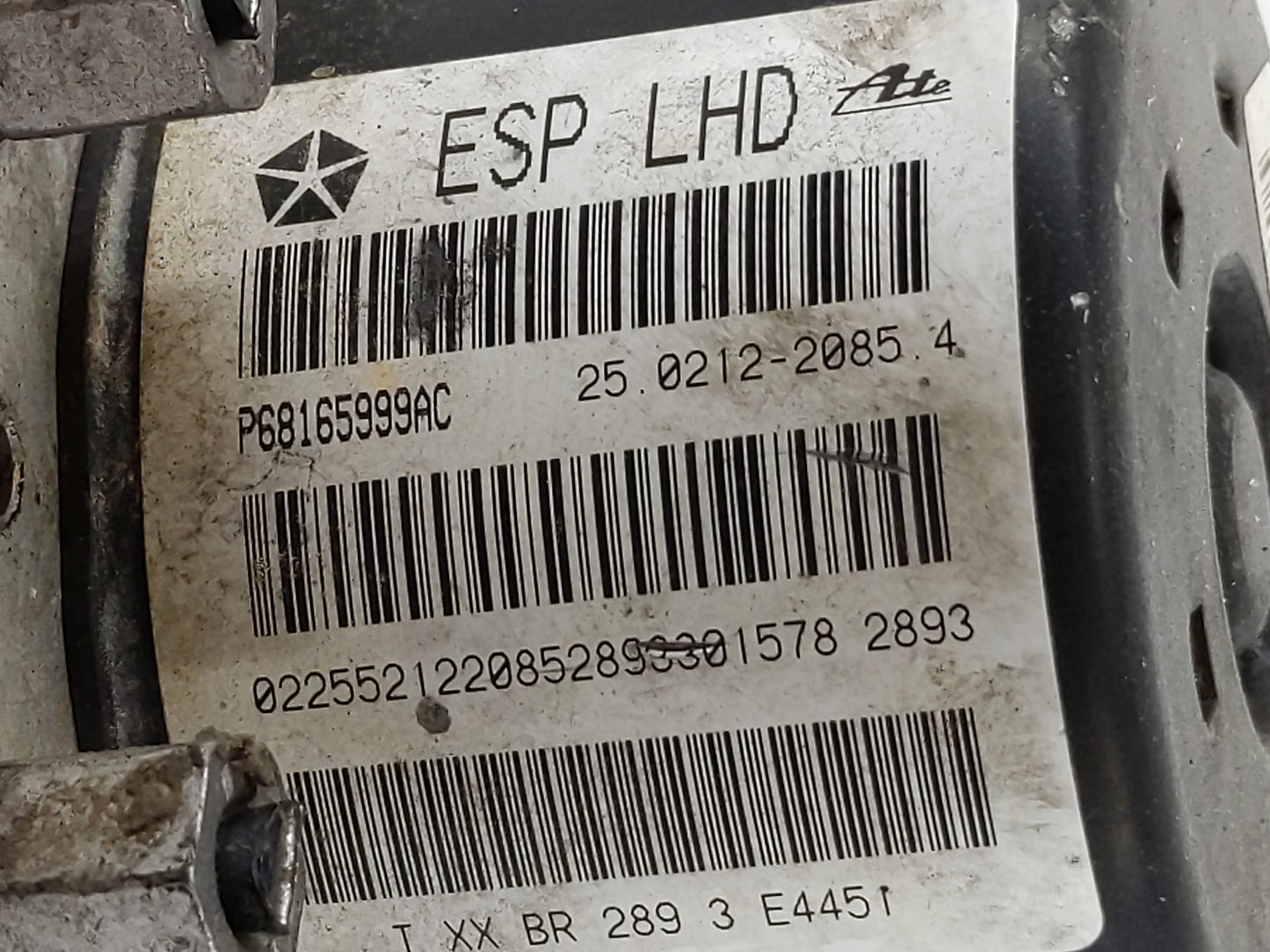 2011-2014 Dodge Avenger ABS Pump Control Module Replacement P/N:P68165999AC Fits Fits 2010 2011 2012 2013 2014 OEM Used Auto