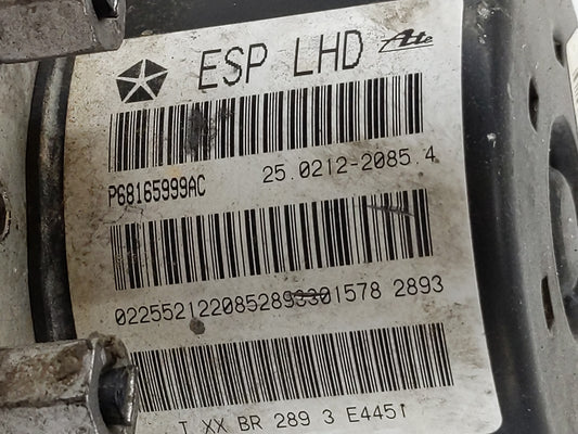 2011-2014 Dodge Avenger ABS Pump Control Module Replacement P/N:P68165999AC Fits Fits 2010 2011 2012 2013 2014 OEM Used Auto Parts