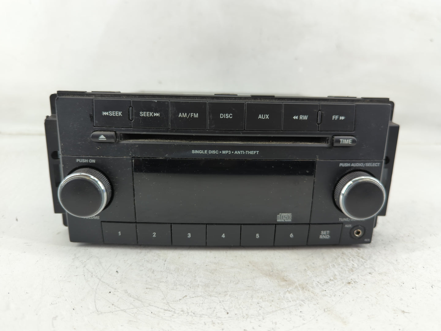 2013-2014 Dodge Avenger Radio AM FM Cd Player Receiver Replacement P/N:P05091195AC Fits Fits 2013 2014 OEM Used Auto Parts -