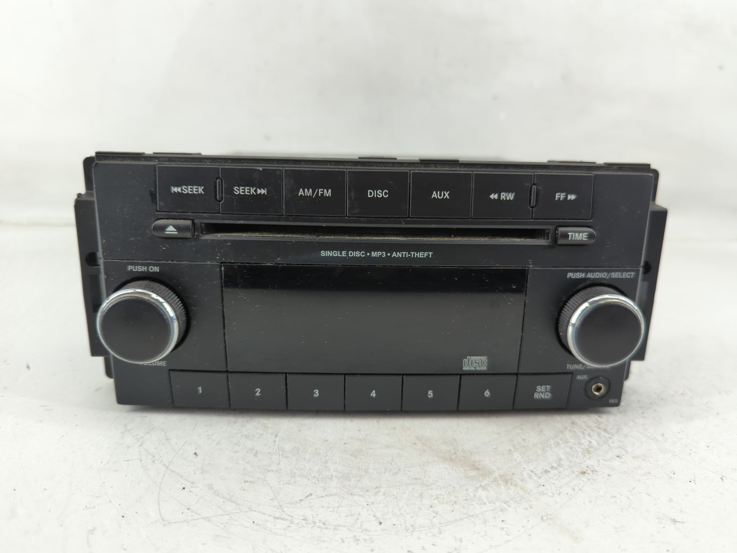 2013-2014 Dodge Avenger Radio AM FM Cd Player Receiver Replacement P/N:P05091195AC Fits Fits 2013 2014 OEM Used Auto Parts -