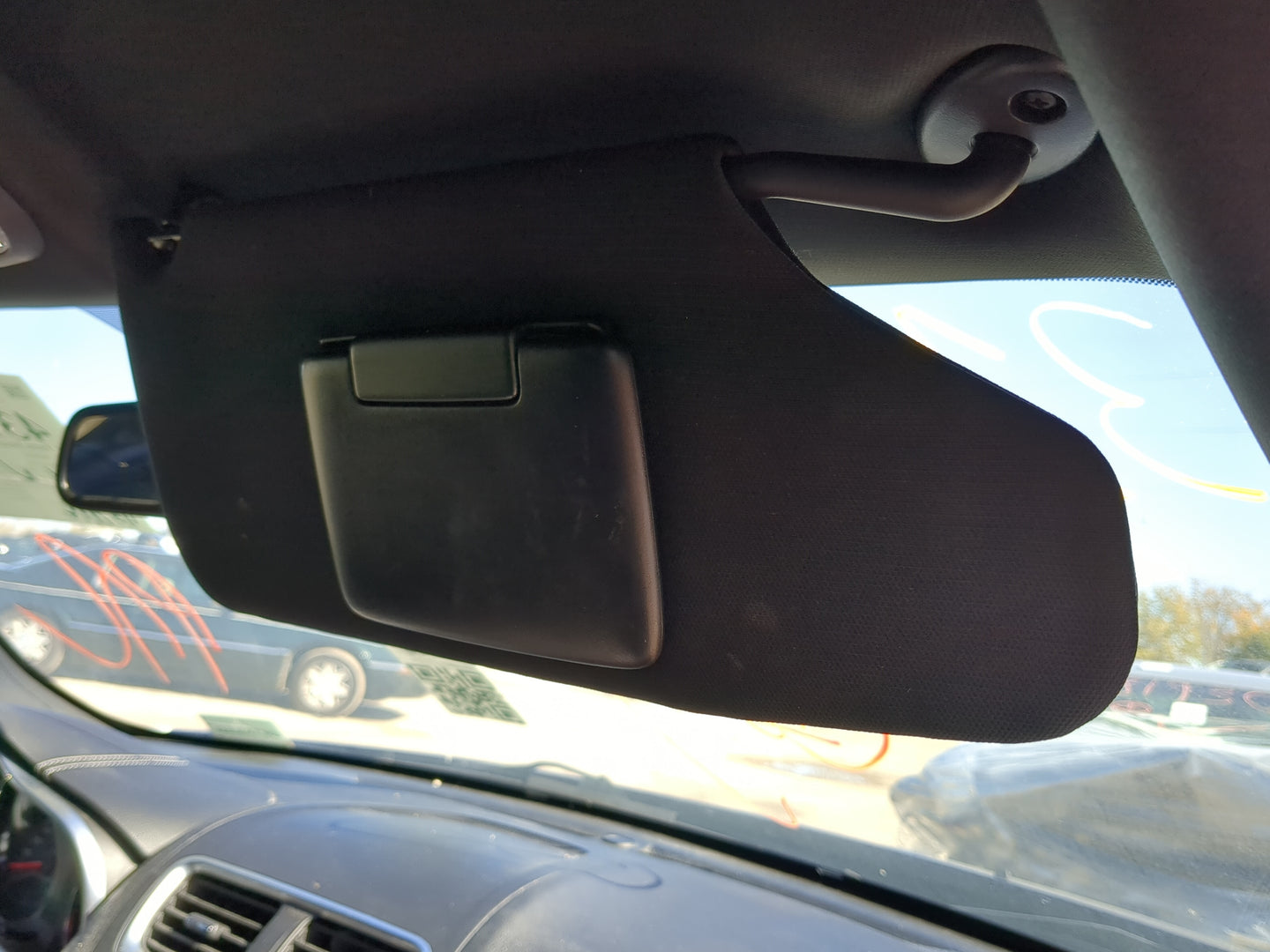 2011-2014 Dodge Avenger Sun Visor Shade Replacement Passenger Right Mirror Fits Fits 2011 2012 2013 2014 OEM Used Auto Parts