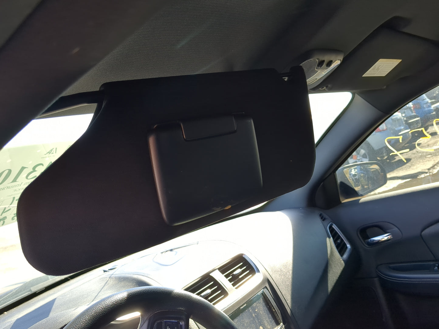 2011-2014 Dodge Avenger Sun Visor Shade Replacement Driver Left Mirror Fits Fits 2011 2012 2013 2014 OEM Used Auto Parts - O