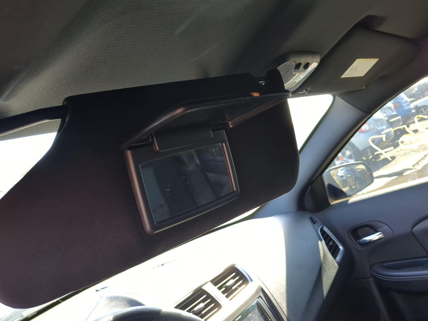2011-2014 Dodge Avenger Sun Visor Shade Replacement Driver Left Mirror Fits Fits 2011 2012 2013 2014 OEM Used Auto Parts - O
