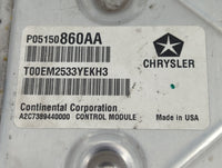 2014 Dodge Avenger PCM Engine Control Computer ECU ECM PCU OEM P/N:P05150860AA Fits OEM Used Auto Parts - Oemusedautoparts1.