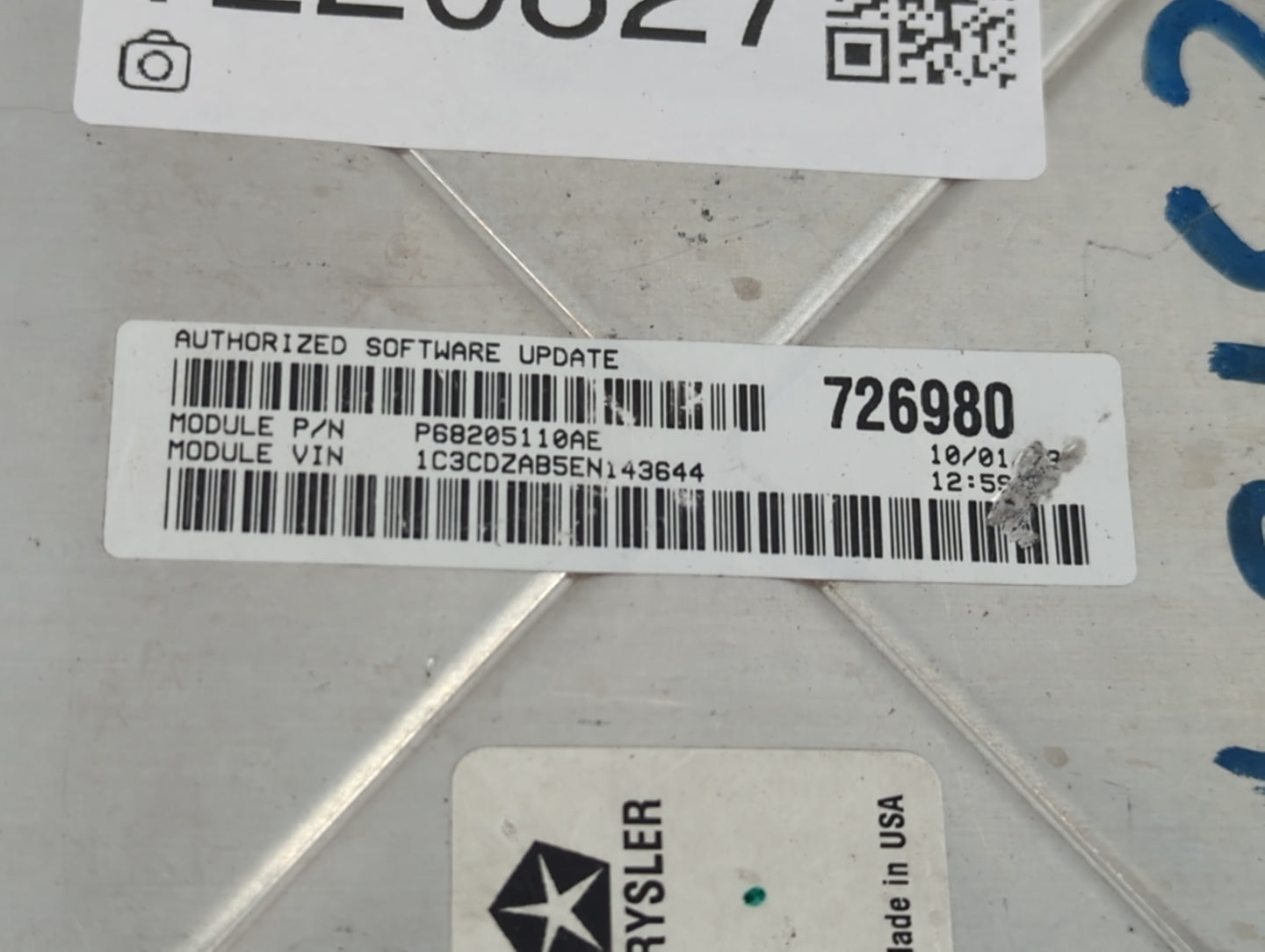 2014 Dodge Avenger PCM Engine Control Computer ECU ECM PCU OEM P/N:P05150860AA Fits OEM Used Auto Parts - Oemusedautoparts1.