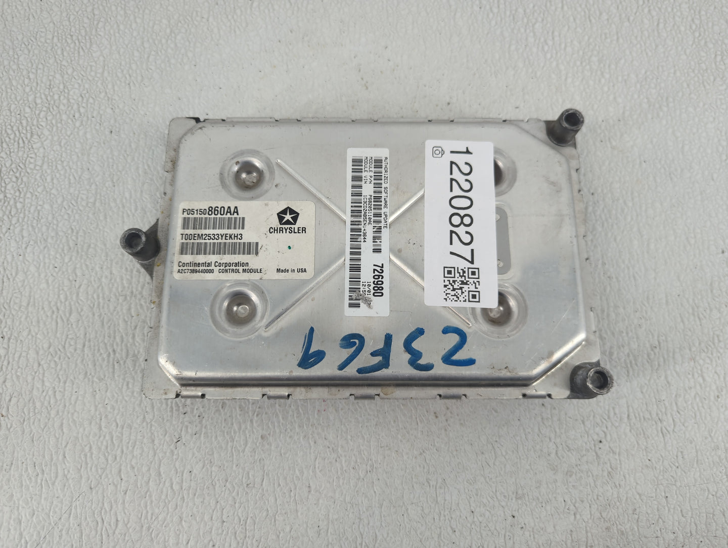 2014 Dodge Avenger PCM Engine Control Computer ECU ECM PCU OEM P/N:P05150860AA Fits OEM Used Auto Parts - Oemusedautoparts1.