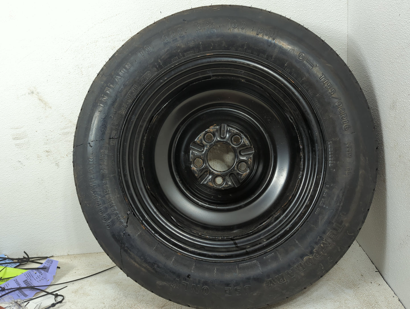 2008-2014 Dodge Avenger Spare Donut Tire Wheel Rim Oem 1220981 - Oemusedautoparts1.com