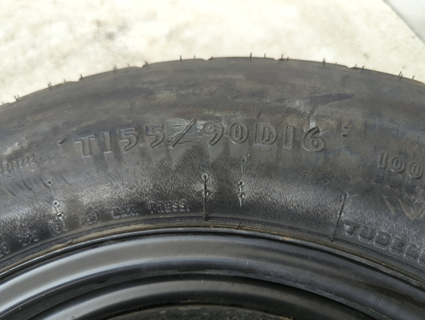 2008-2014 Dodge Avenger Spare Donut Tire Wheel Rim Oem 1220981 - Oemusedautoparts1.com