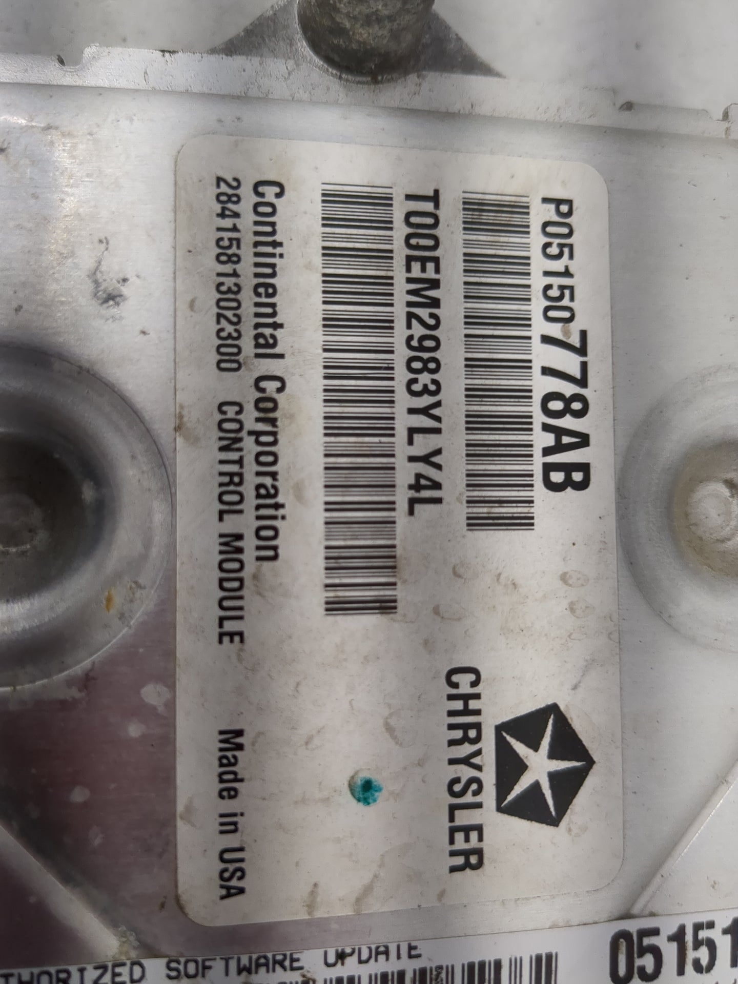 2014 Dodge Avenger PCM Engine Control Computer ECU ECM PCU OEM P/N:P05150778AB P68205119AE Fits OEM Used Auto Parts - Oemuse