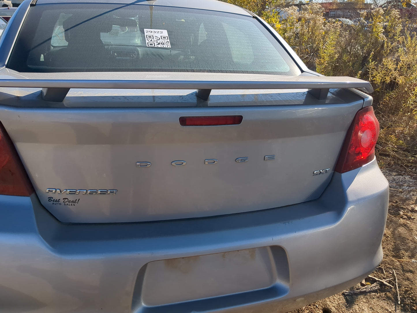 2008-2014 Dodge Avenger Trunk/decklid/hatch/tailgate Oem - Oemusedautoparts1.com