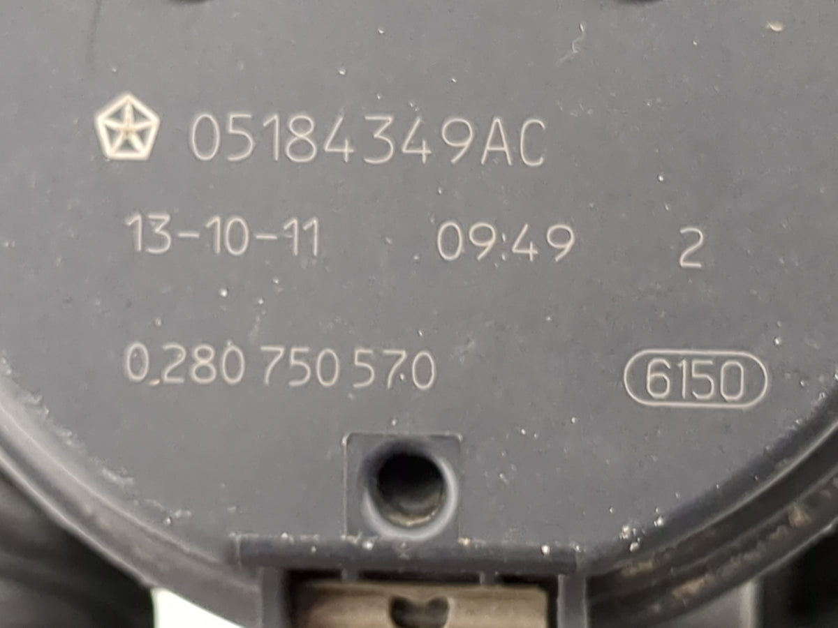 2011-2014 Dodge Avenger Throttle Body P/N:05184349AC 0280750570 Fits OEM Used Auto Parts - Oemusedautoparts1.com
