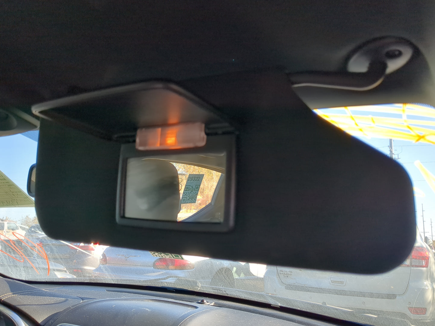 2011-2014 Dodge Avenger Sun Visor Shade Replacement Passenger Right Mirror Fits Fits 2011 2012 2013 2014 OEM Used Auto Parts
