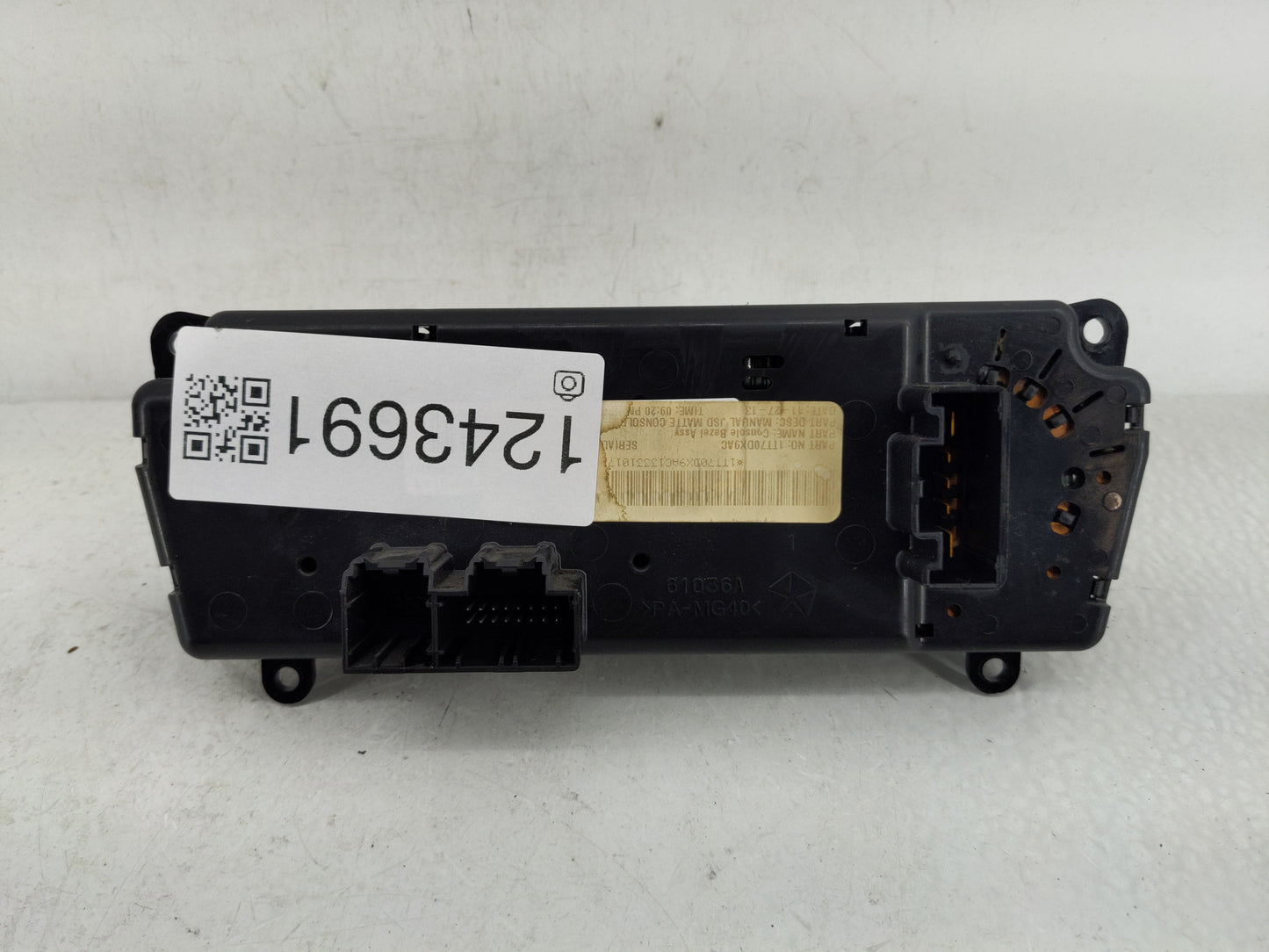 2010-2014 Dodge Avenger Climate Control Module Temperature AC/Heater Replacement Fits Fits 2010 2011 2012 2013 2014 OEM Used