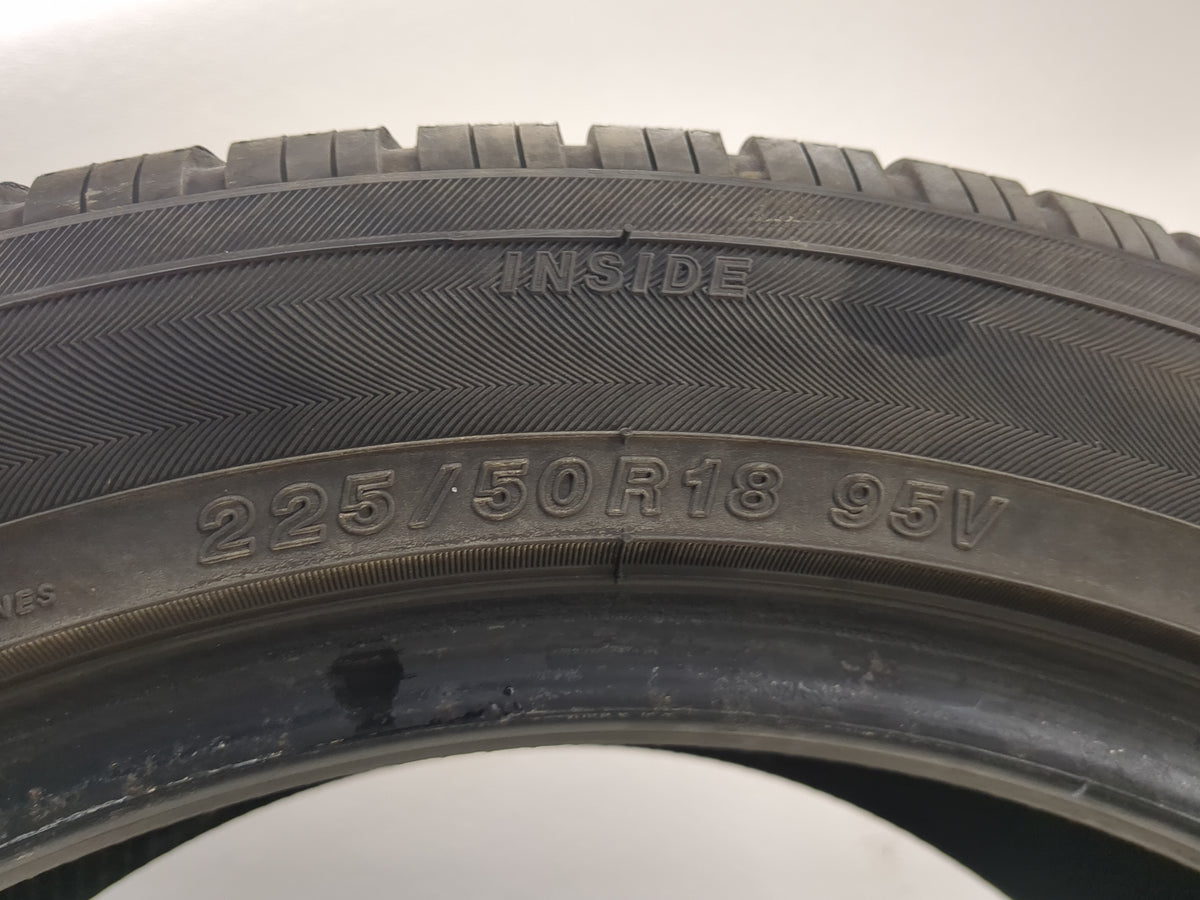 Used Tire 225/50R18 YOKOHAMA YK-GTX ALL SEASON 95V - Tread Depth 8/32 - Oemusedautoparts1.com
