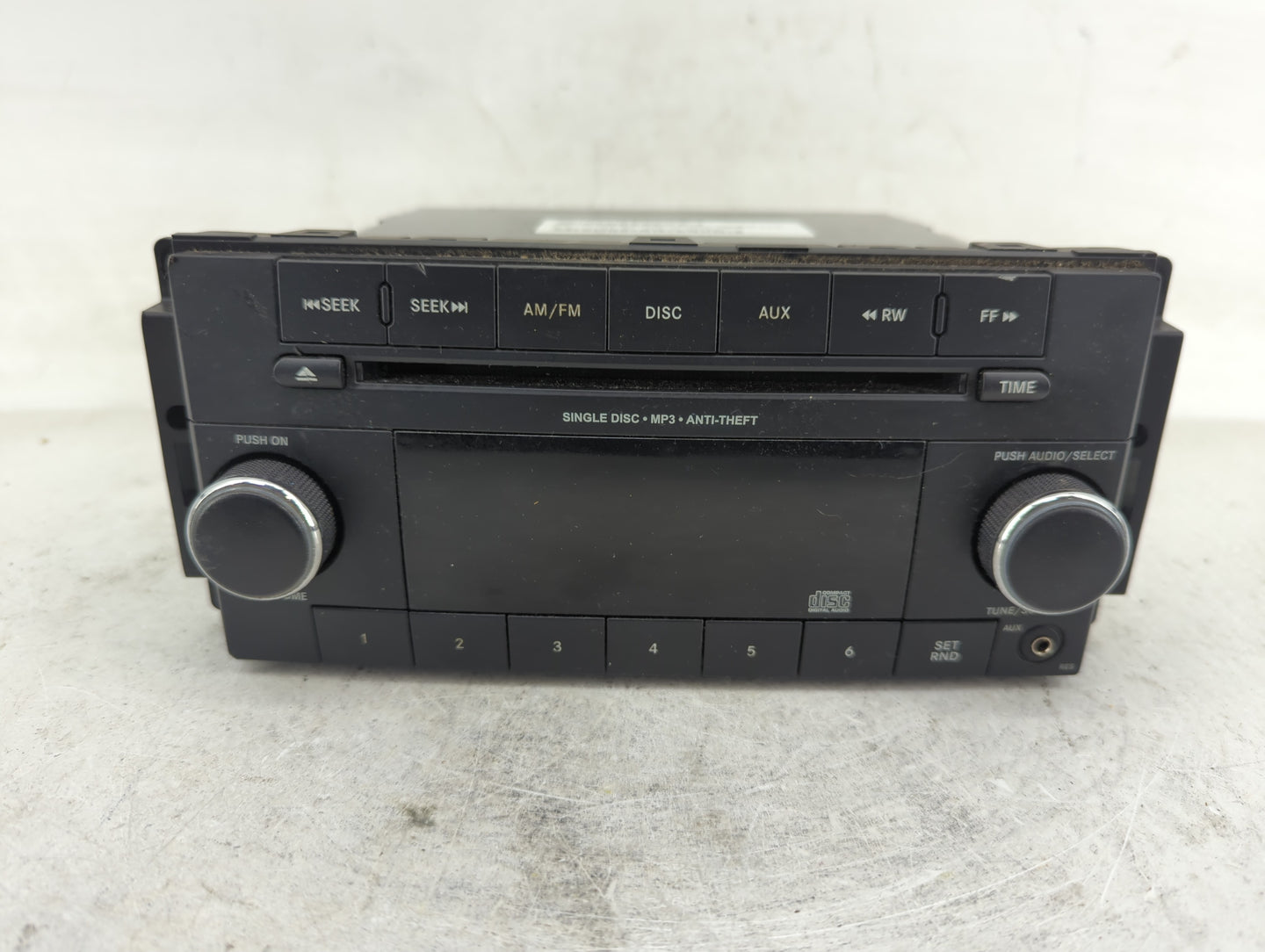 2013-2014 Dodge Avenger Radio AM FM Cd Player Receiver Replacement P/N:05091195AC Fits Fits 2013 2014 OEM Used Auto Parts - 